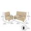 Ensemble de 2 chaises et canapé modulaires Kid Comfort - sable-124164538