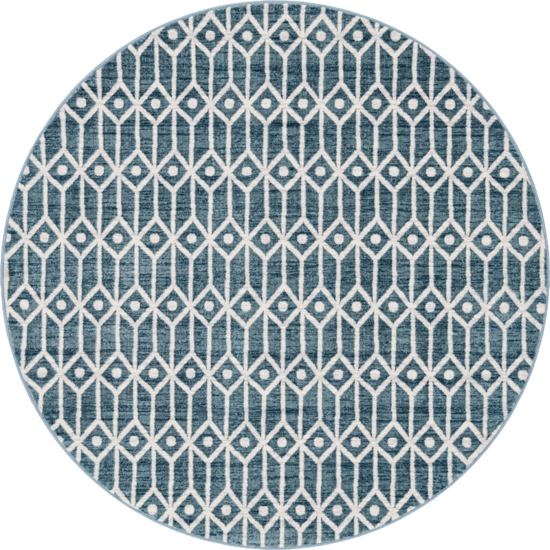 Nuremberg Geometric Indoor Rug, Round 8'