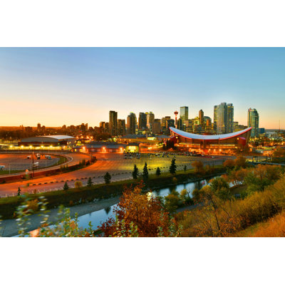 Calgary City Skyline - Photographie sur toile tendue