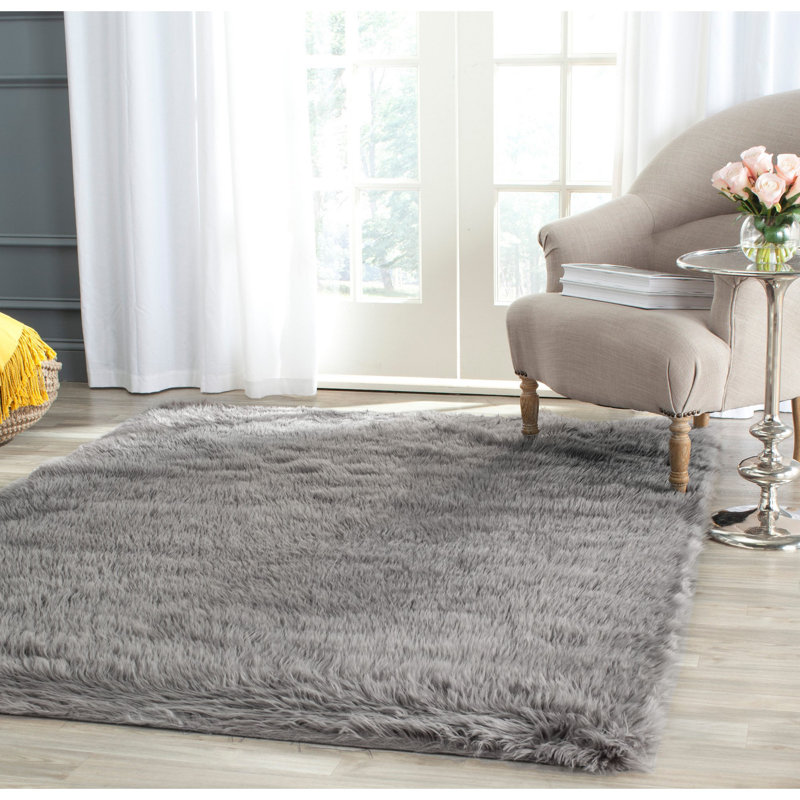 Contrella Performance Solid Color Rug, Rectangle 4' x 6'
