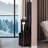 37" Middle Size Left Bedside Cabinet Vanity Table + Cushioned Stool Dresser Set, 2 Ac+2 Usb Socket, Hair Dryer Stand, Large Touch Control Led Sliding Mirror, 3-Color Switch, Epa, Gcc, Ul Certificate