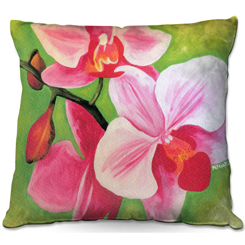 Floral Reversible Throw Pillow, 20" x 20"