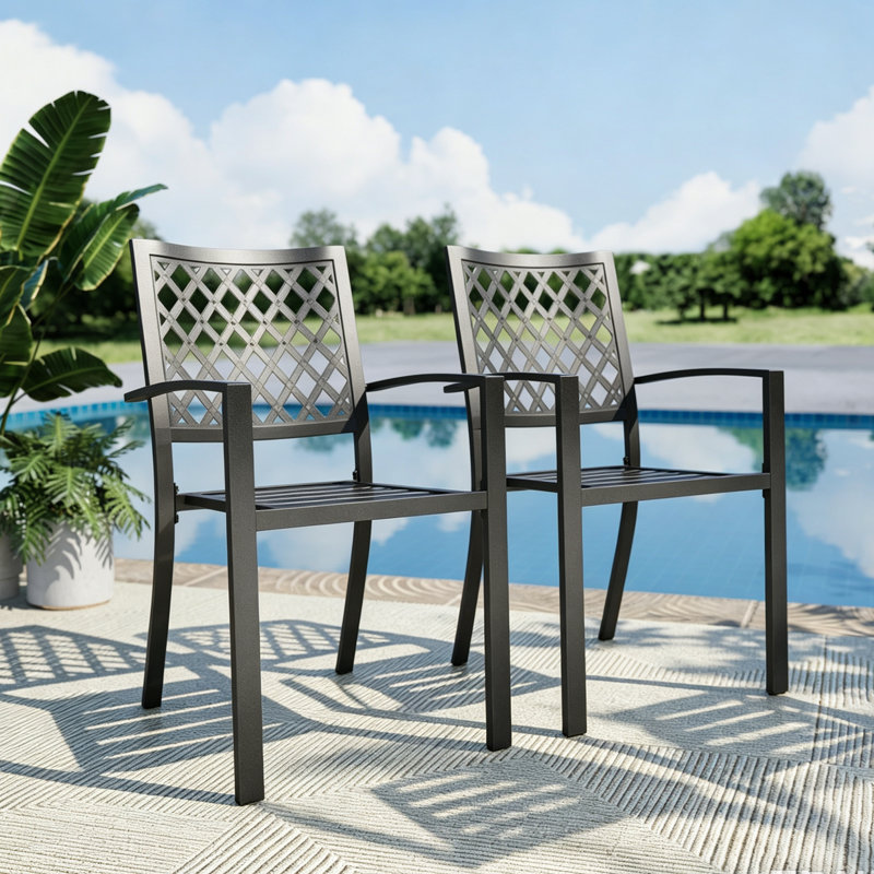 Stackable Outdoor Patio Dining Armchair