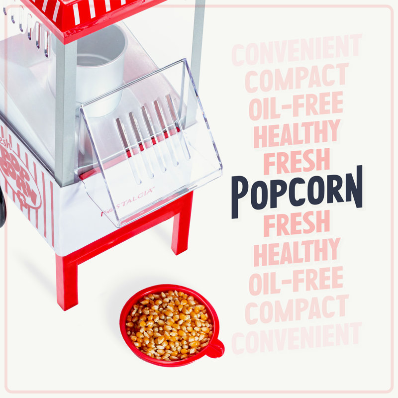 Nostalgia Old Fashioned Hot Air Tabletop Popcorn Machine