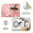 1PC Rose Gold Pink Glitter Liquid Marble Swirl area rugs for Living Room, Soft, All seasons, Easy-maintain, Washable Indoor mat, Farmhouse suitable for for dining table, bedroom bedside, entryway...-609265876