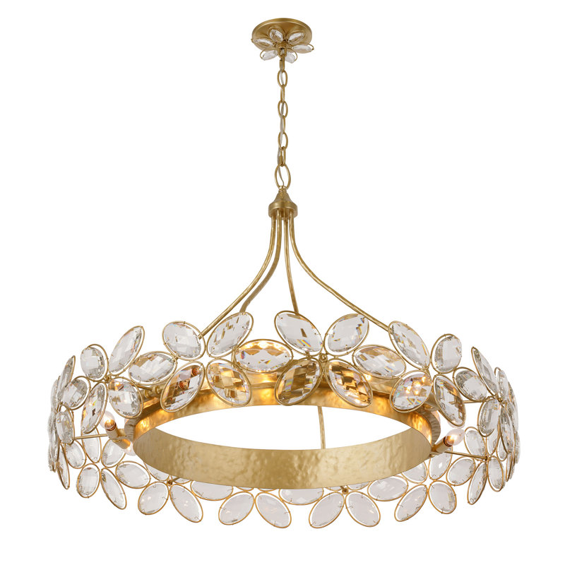 Marbella 14-Light Chandelier in Gold Shimmer by Breegan Jane