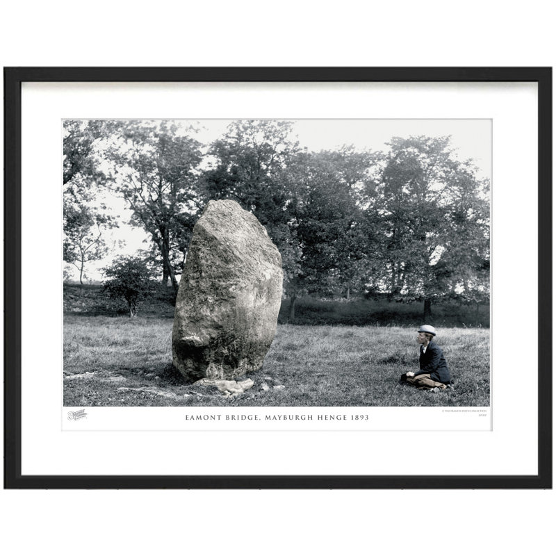 Eamont Bridge, Mayburgh Henge 1893 by Francis Frith - Single Picture Frame Print, 28cm H x 36cm W x 2.3cm D