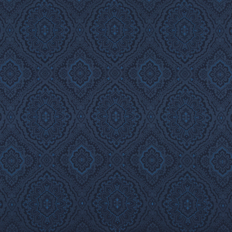 East to West Edessa Fabric, Indigo