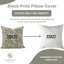 Housse de coussin Fabcline en lin pur, décor maison de campagne (Kudrat, gris)-106270341-106270344