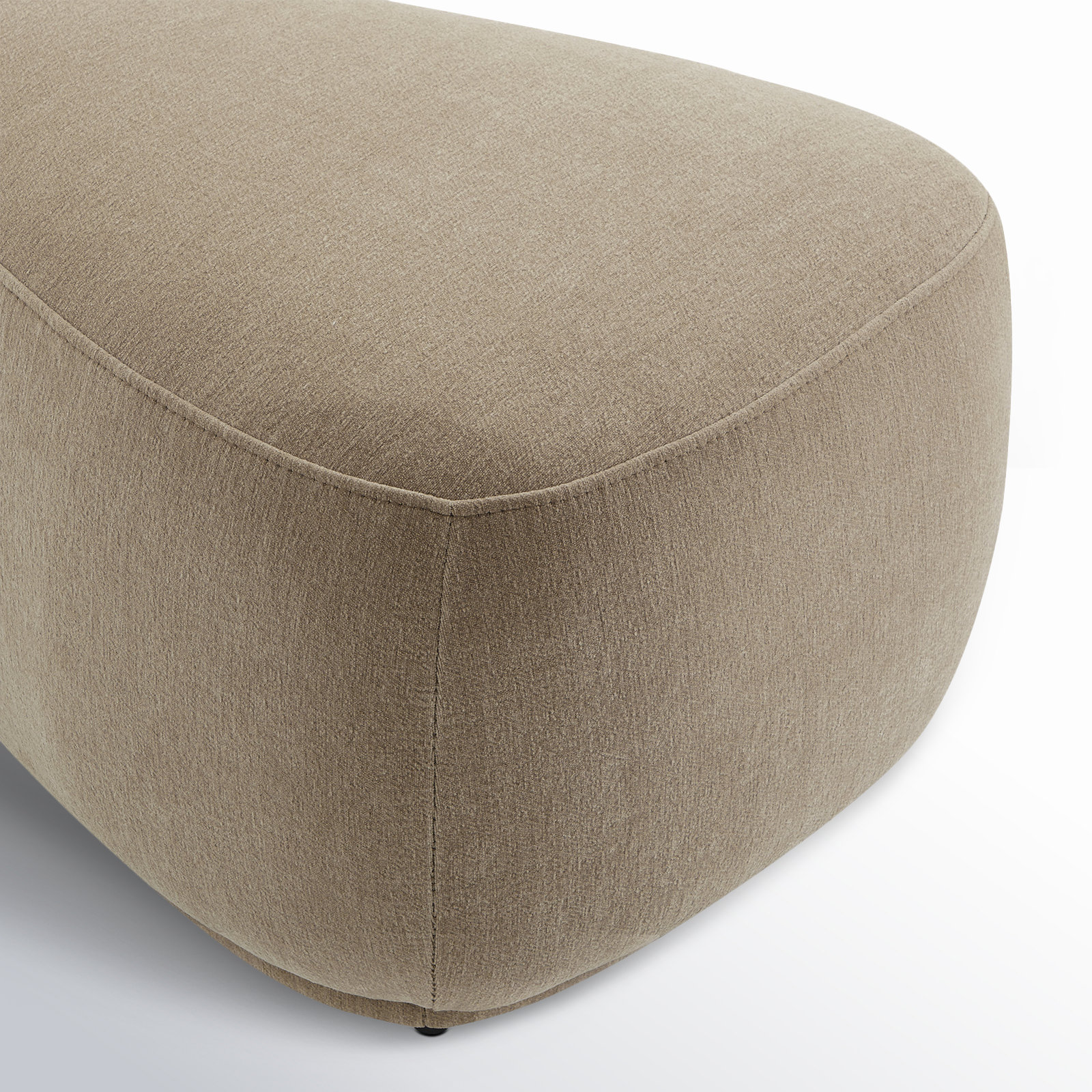 Adna 26" Ottoman, Capri Wicker Chenille