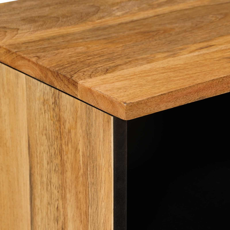 TV Cabinet With Drawer With Shelf With Storage Solid Mango Wood Modern