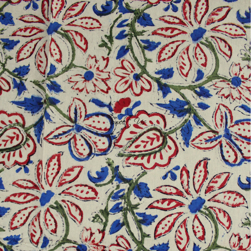 Cotton Floral Tablecloth Square