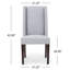 Chaise d'appoint rembourrée Harlow-20435387