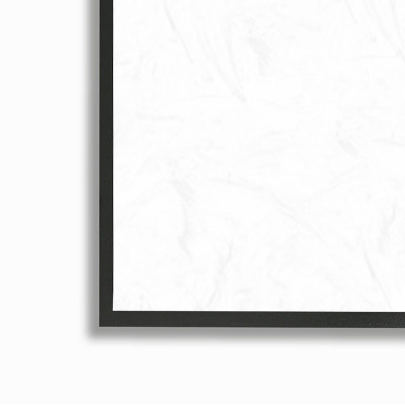 Blue Abstract Butterflies Canvas Print with Black Frame