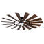 Ventilateur de plafond de 70 pouces avec télécommande, 16 pales de ventilateur en contreplaqué double face, 6 réglages de vitesse, rotation bidirectionnelle, 3 CCT, éclairage à intensité variable, convient aux grands espaces