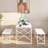 Aithan 3-Piece 43.3 Inch White Dining Table Set with Benches, Rustic Kitchen Table Set for Small Spaces, Modern Farmhouse Dining Set with Bench for Kitchen & Dining Room-2009791581-1960973184