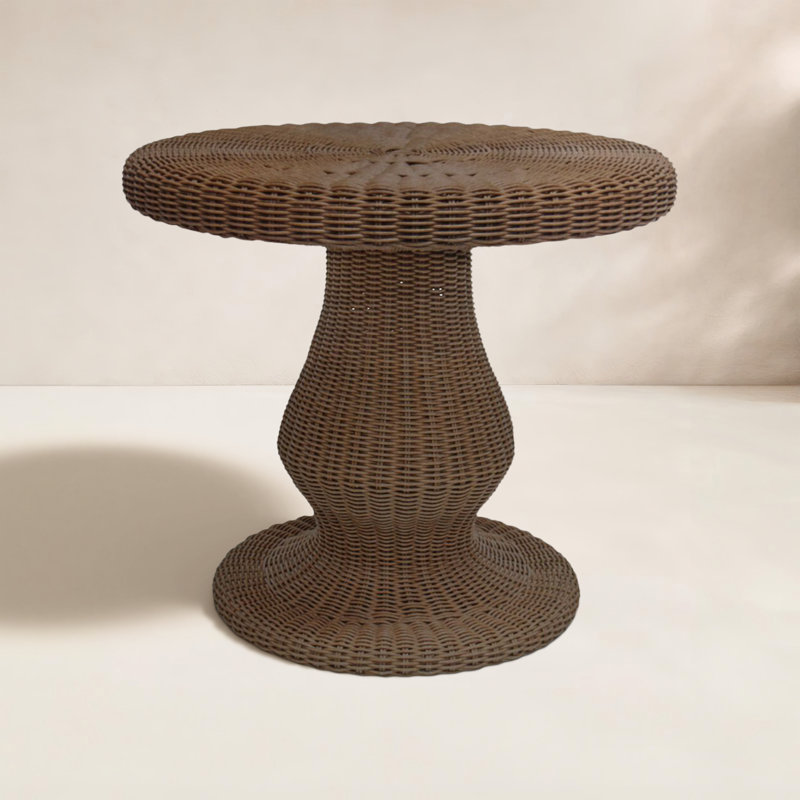 Table d'appoint d'extérieur Aydah Emmeline Naturel