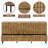 Commode double 9 tiroirs l 59,1 po-1118448545