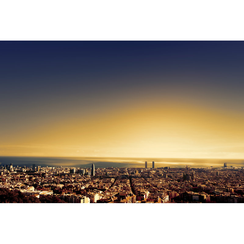 Barcelona - Wrapped Canvas Print, 61cm H x 91cm W