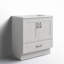Meuble-lavabo simple 30,5 po avec plateau en marbre de culture-1323792487