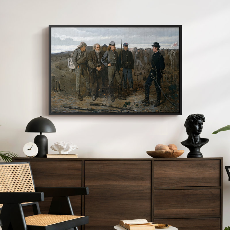 Prisoners from the Front, 1866 - Winslow Homer, toile tendue avec châssis, 24 po x 36 po, Noir
