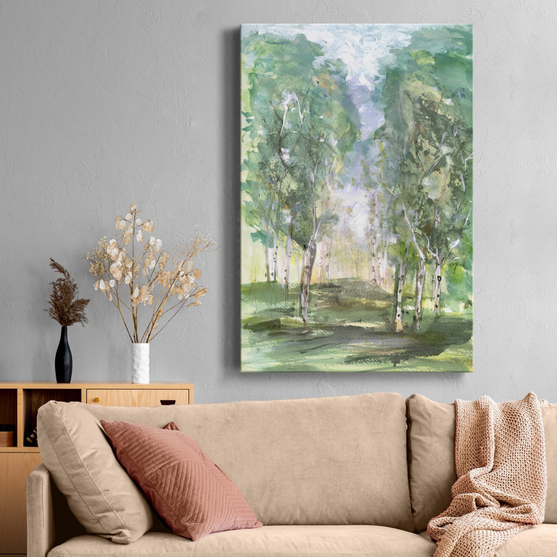 Bouleau Meadow, reproduction d’art sur toile tendue, H 27 po x l 18 po x P 1 po