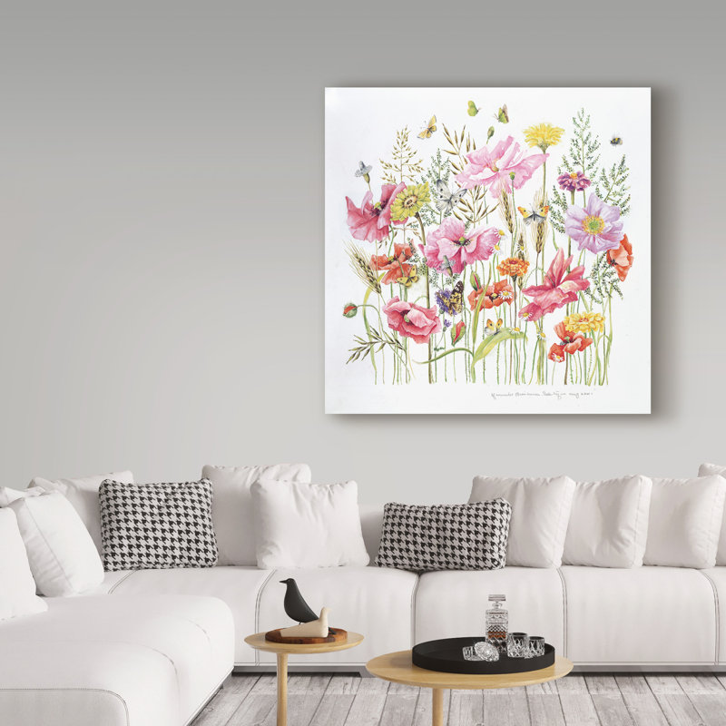 « rose rouge bouquet », reproduction de peinture à l’acrylique sur toile tendue, H 35 po x l 35 po x P 2 po