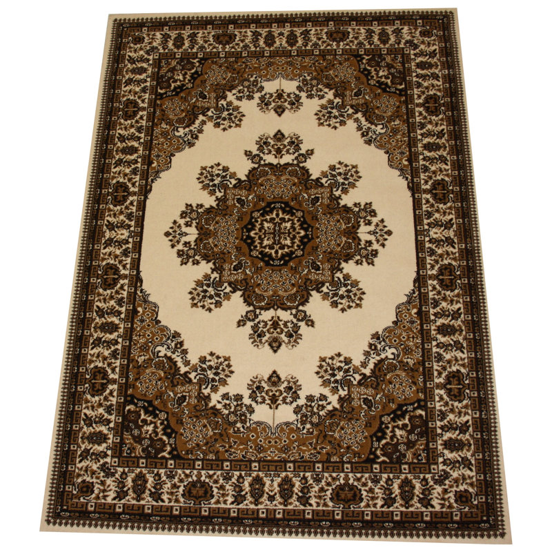 Barrville Rectangle Oriental Hand Hooked Area Rug, Rectangular 66 x 120cm