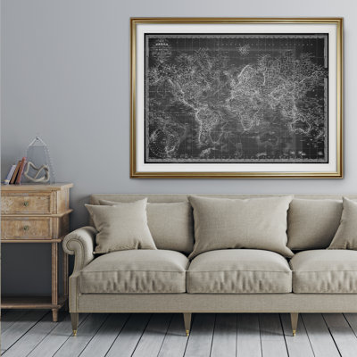 Vintage World Map V' Graphic Art Print