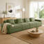 Canapé modulaire sans siège à 4 places, canapé modulaire Cloud avec assise profonde, canapé modulaire moderne à 4 places avec coussins décoratifs Tissu en velours côtelé-1459953772-1459953774