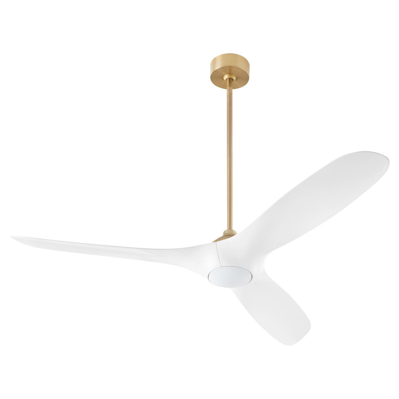 Ventilateur de plafond Khairun, Latin vieilli / blanc