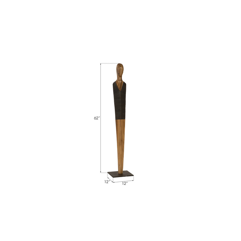 Vested Male Statue, 62" H x 12" W x 12" D