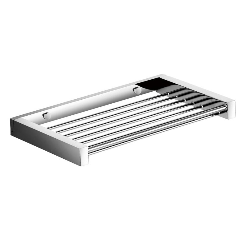 Tablette de douche à fixation murale - accessoires de douche - laiton 7 po / chrome poli