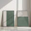 16 "x 16" texturé Emerald Echoes, ensemble de 2 impressions sur toile dans un cadre blanc-1396426303-1396426289