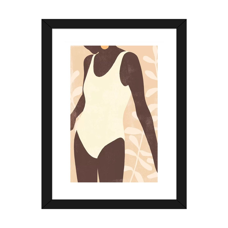 «Sunbather III», reproduction d'art, H 32 po x l 24 po x P 1 po, Papier noir