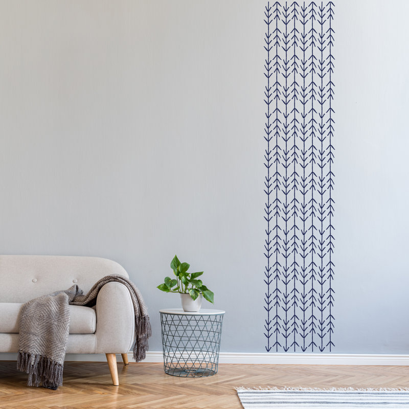 3884 Abstract Non-Wall Damaging Wall Decal, Blue