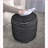 Pouf, Modern Cylindrical Handcrafted Water-Resistant | Black | Waterproof Fabric-493183499