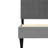 Twin Bed Headboard With 12 Support, Adjustable Gray Linen, Up To 3", No Box Spring, Modern Bedroom Accessory In Gray, Up Brushed Spring Required-441295895