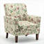 Fauteuil en mélange de polyester à motifs