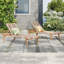 Chaise longue d'extérieur en corde (ensemble de 2)