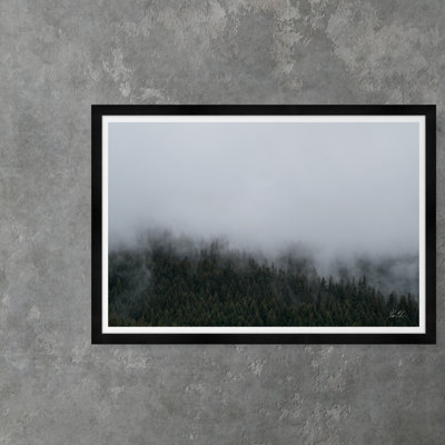 Mountain Fog Ii - Photographie avec cadre