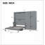 Grand lit escamotable mural avec placard, gris-1351773165