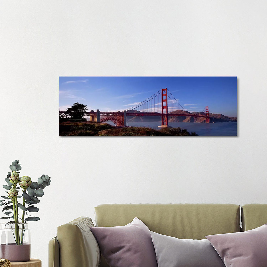 Golden Gate Bridge San Francisco California USA - Wrapped Canvas Panoramic Print
