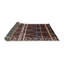 Tapis brun à motif géométrique-1021315148