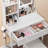 31.5'' Wide Makeup Vanity Set with Stool and LED Mirror