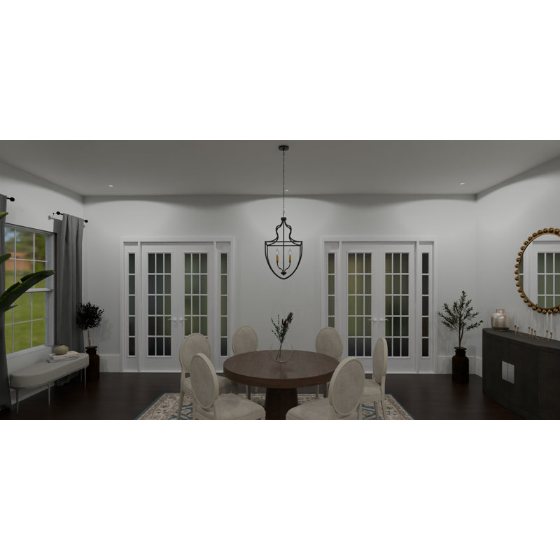 Dianelys 4 - Light Matte Black Unique/Statement Pendant