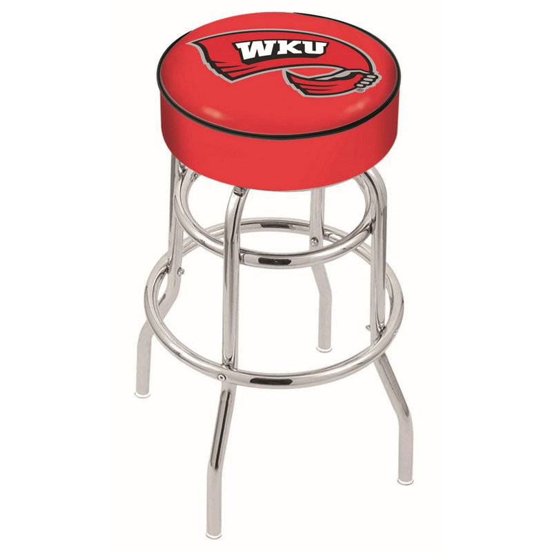 NCAA Swivel Bar & Counter Stool, Counter Stool (25" Seat Height), Western Kentucky