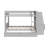 Full size Multifunctional Bunk Bed with Desk and Bookshelves, Drawers, Gray-1575280318