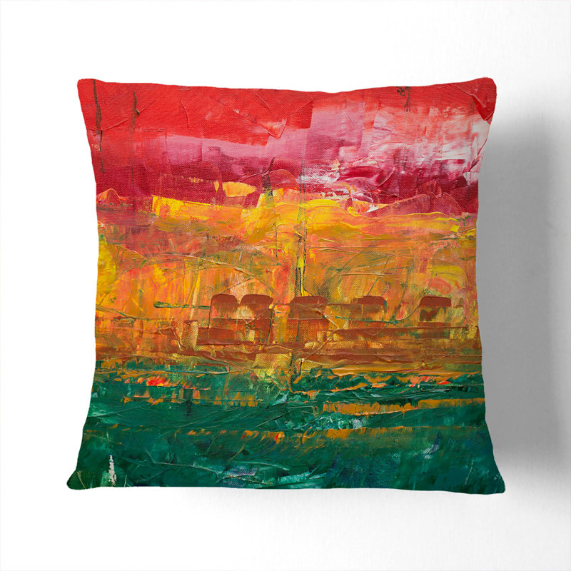 Abstract Square Throw Cushion, 55 x 55 cm