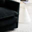 Canapé modulaire en chenille noir modulaire en forme de U avec accoudoirs réglables à hauteur réglable et fonction de massage